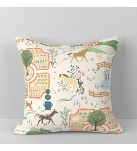 Pastoral style pillow with...