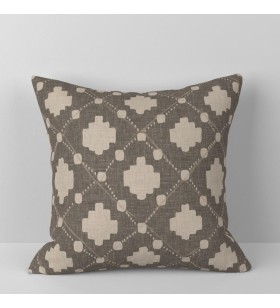 Dark brown pillow with...