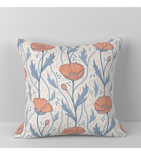 Blue-orange flower and...