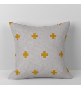 Yellow cross-shaped pattern...