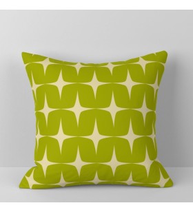 Grass green geometric wave...
