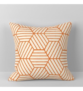 Orange hexagonal pattern...